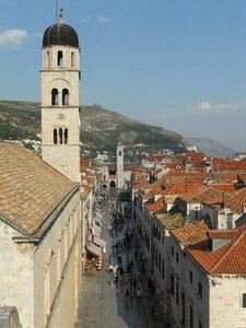 Main road steeple croatia
