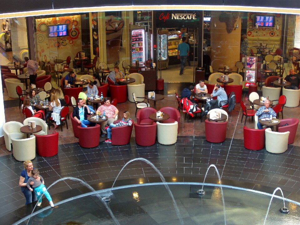 Shopping lifestyle coffee shop