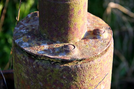 Old rusty metal photo