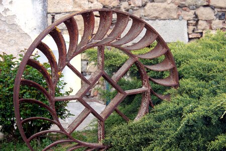 Vintage rusty metal