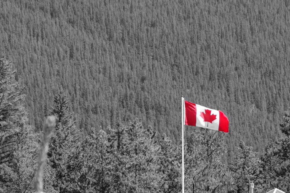 Canada canadian flag national park