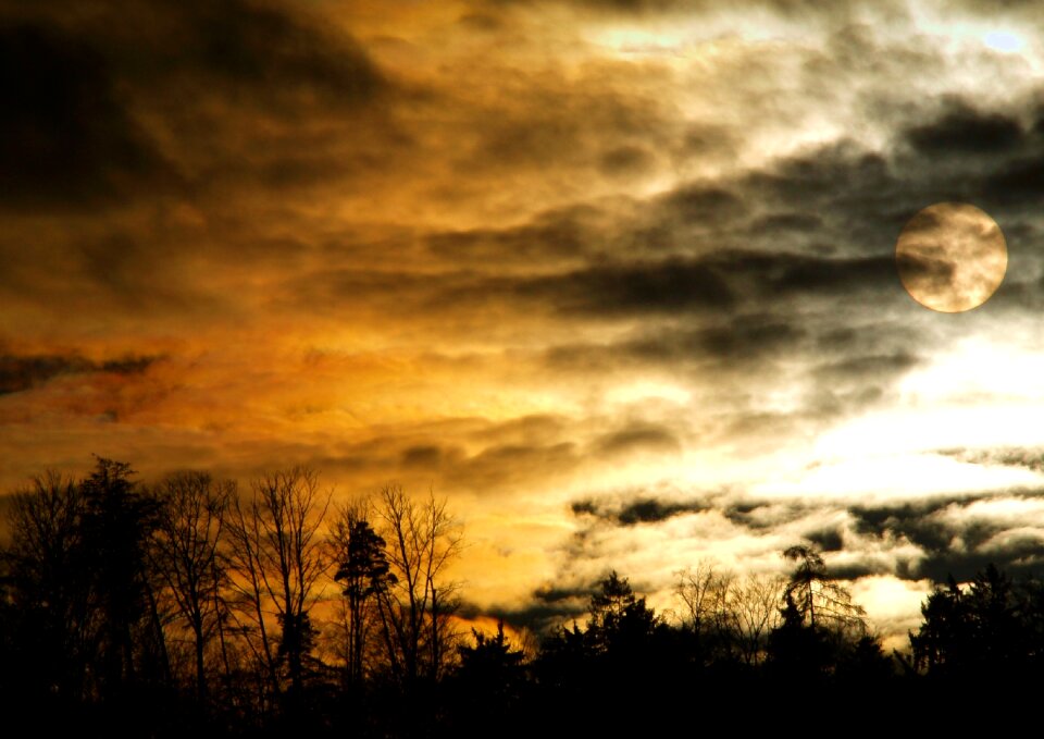 Weird mystical clouds