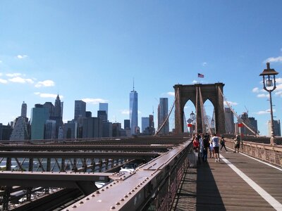 New york brooklyn bridge manhattan photo