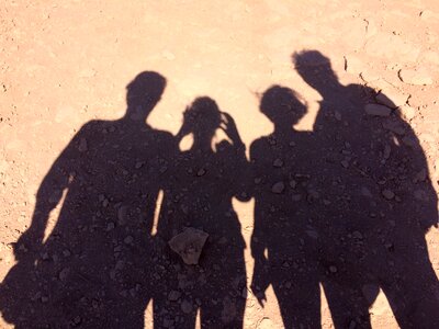 Shadow people silhouette photo