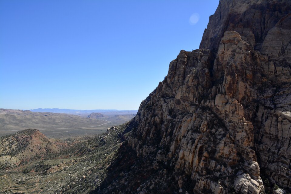 Climbing landscape summit