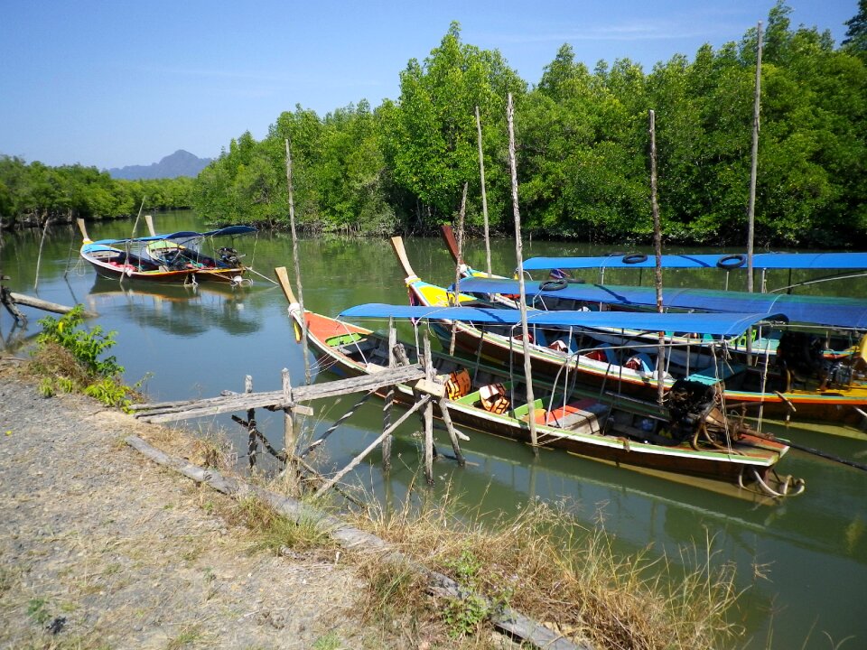 Fishing boats thailand colorful