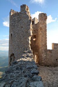 Castle walls abruzzo photo