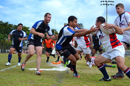 Athlete pitch playing