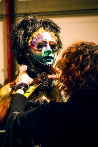 Presentation model face painting