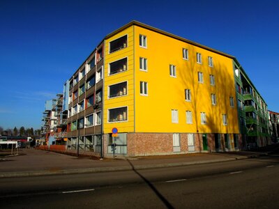 Housing fair building block of flats photo