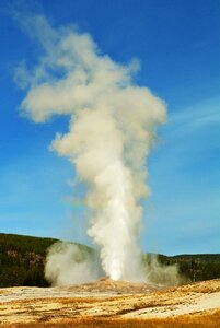 National park wyoming geothermal photo