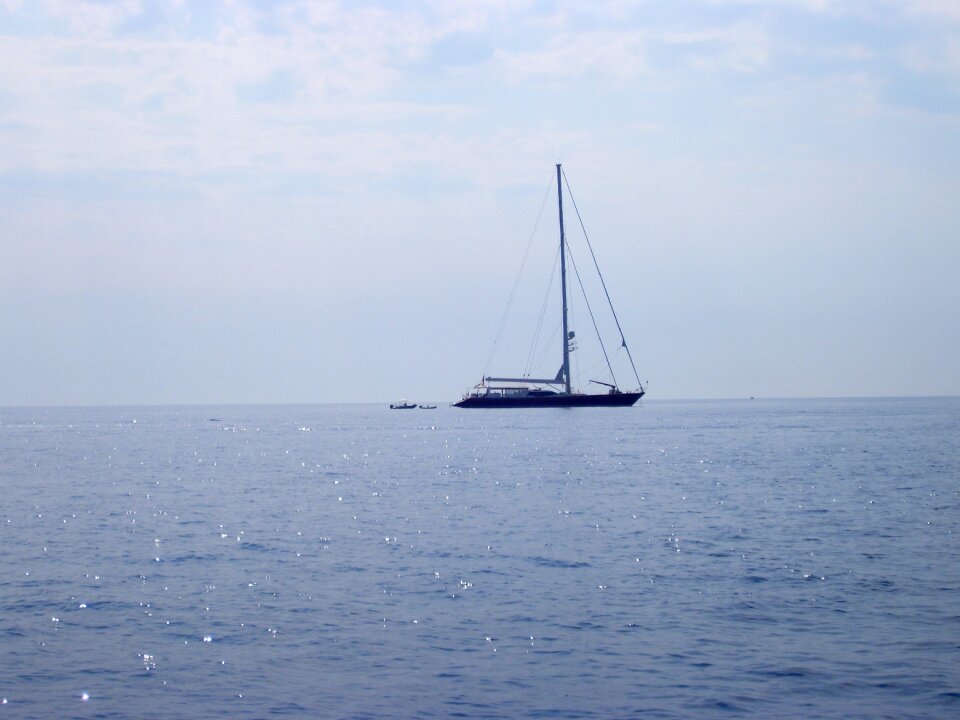 Boat sea strait of messina