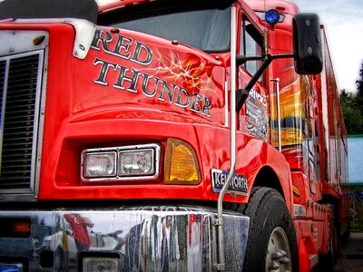 Lorry red truck