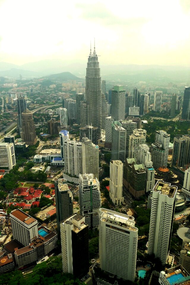 Kong kuala city view from tv tower