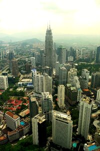 Kong kuala city view from tv tower photo