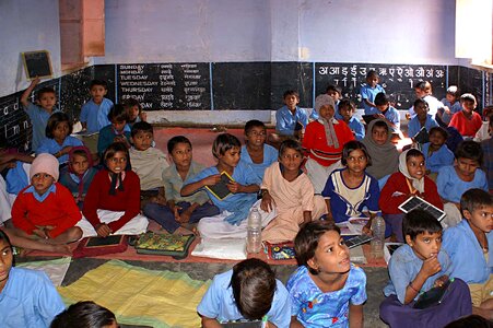 India school children