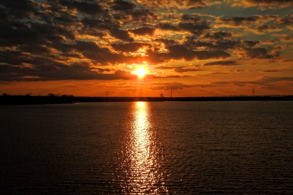 Abendstimmung water lake