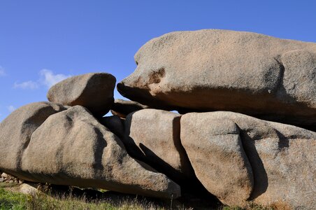 Red granite brittany france