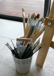 Design oilpaint paintbrushes