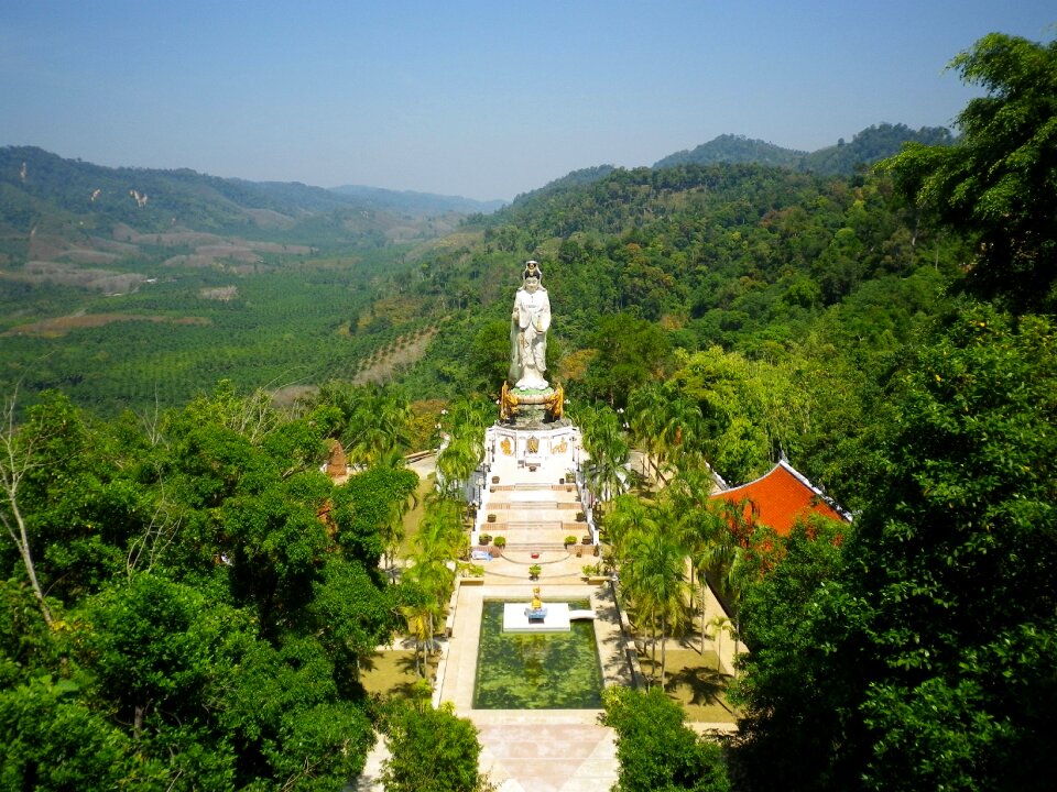 Thailand temple complex jungle
