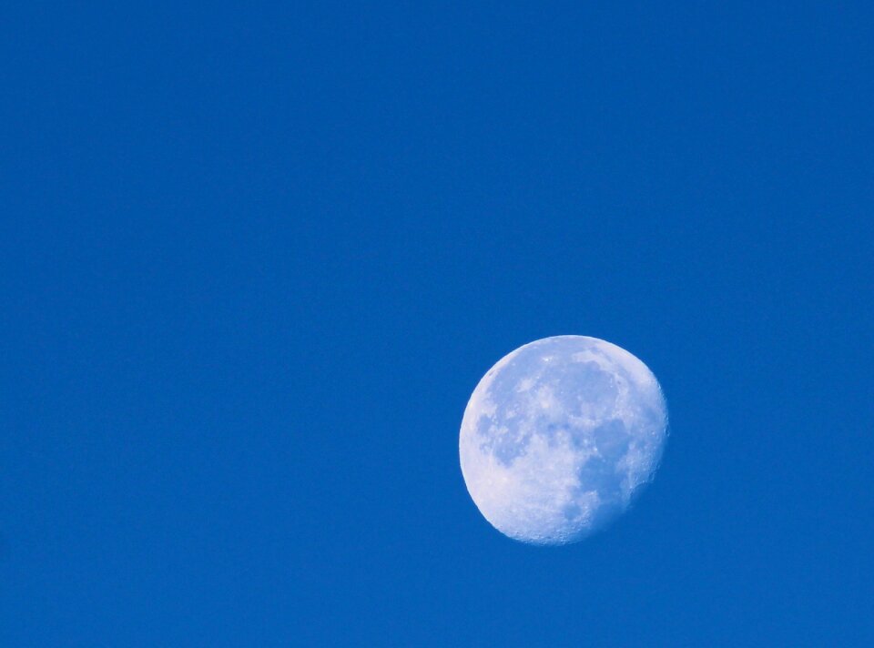 Universe space the moon by day
