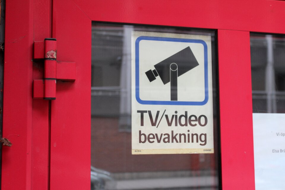 Camera surveillance monitoring sign