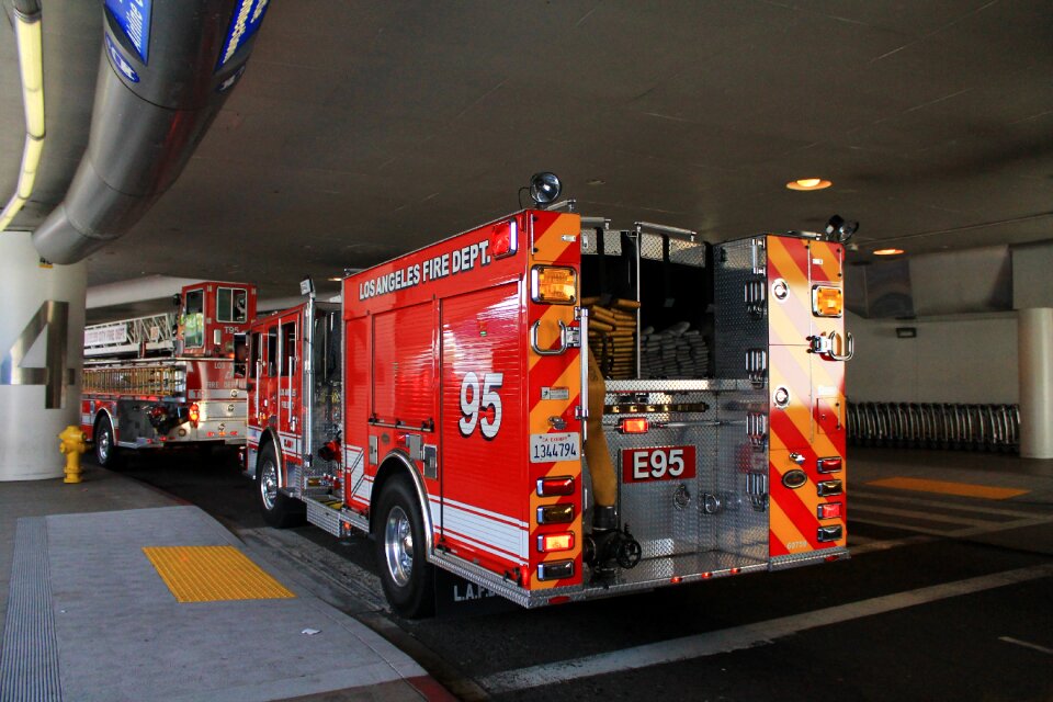 Firefighters red fire