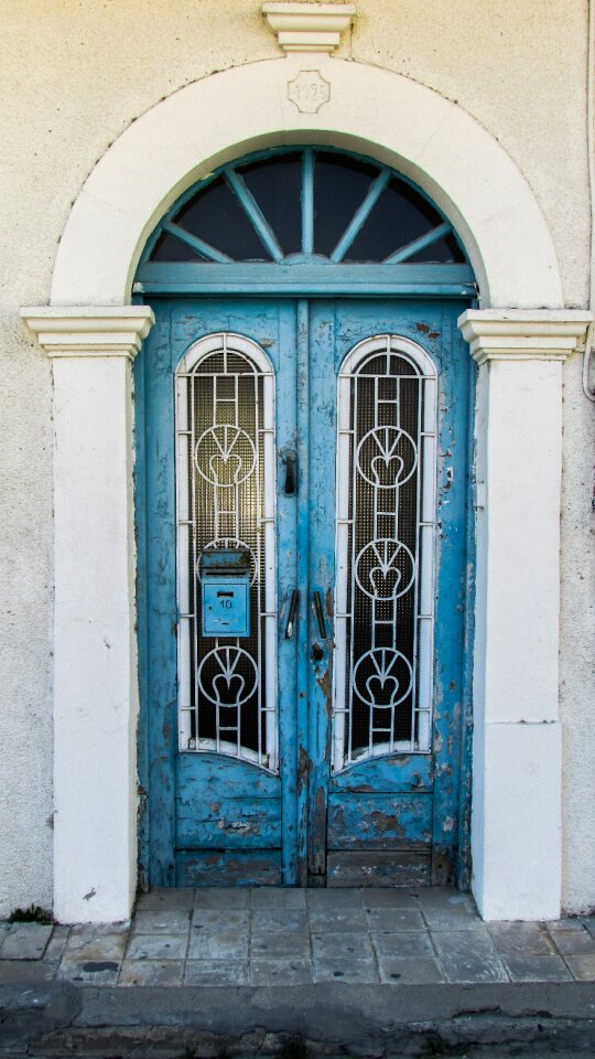 Old house entrance neoclassic
