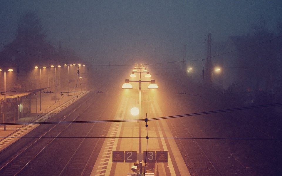 Tracks lights lanterns photo