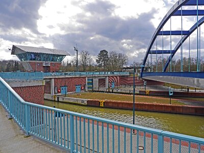 Bridge rod arch bridge railway photo