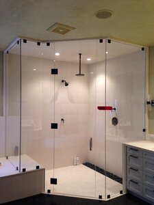 Interior design brown shower