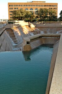 Fountain spray blue photo