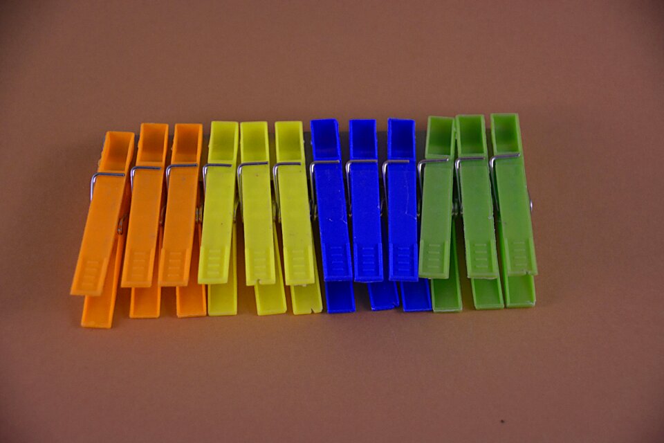 Clothespins plastic colors