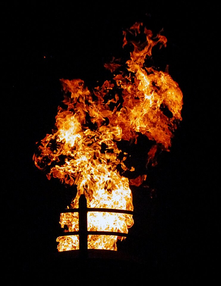 Fire burning