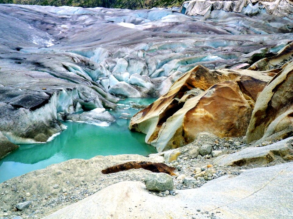Ice alpine bergsee