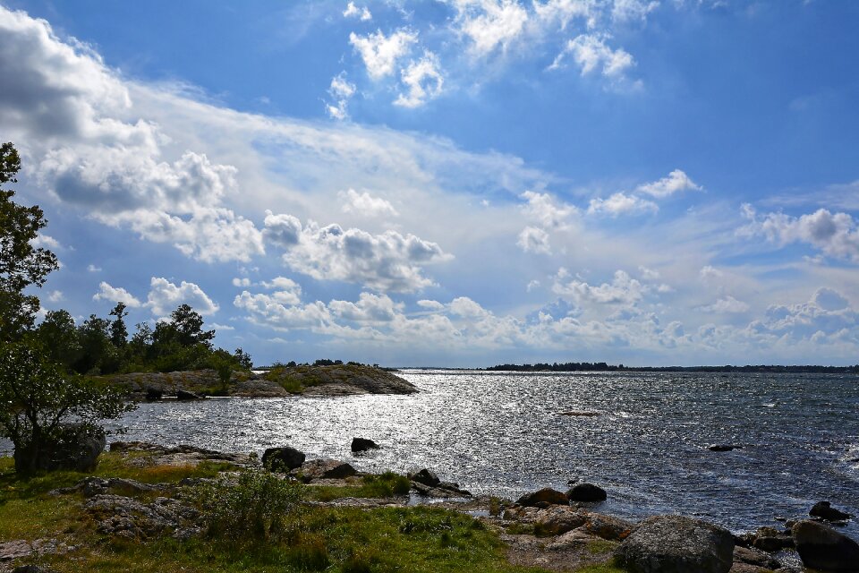 Clouds form spotlight view
