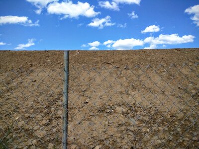 Dirt land fence