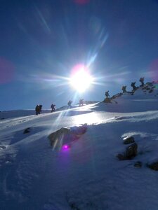 People trekking hiking photo