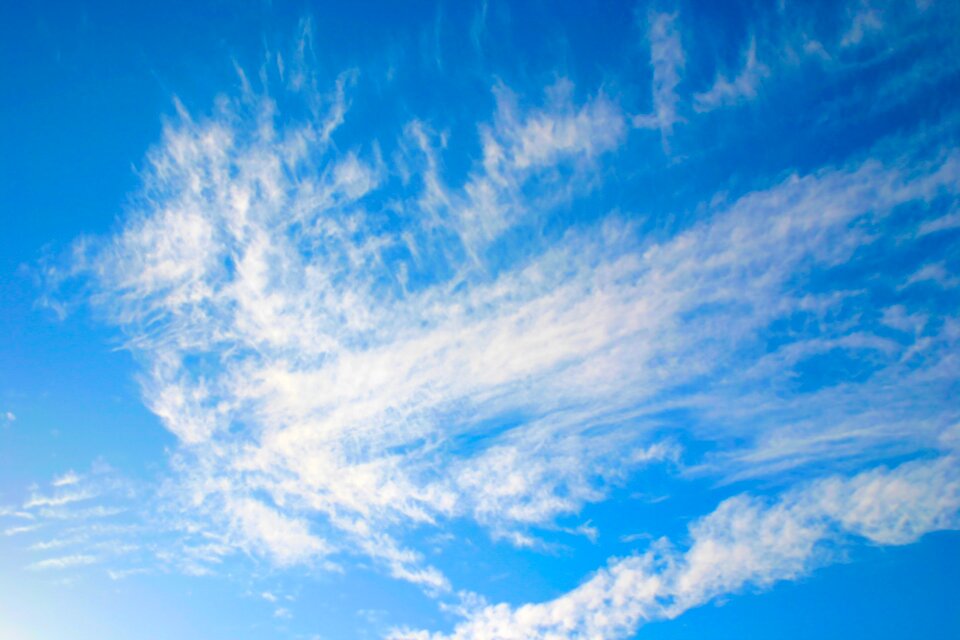 Blue whimsical cloud dancer