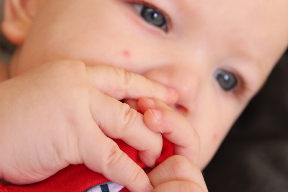 Eyes close-up child