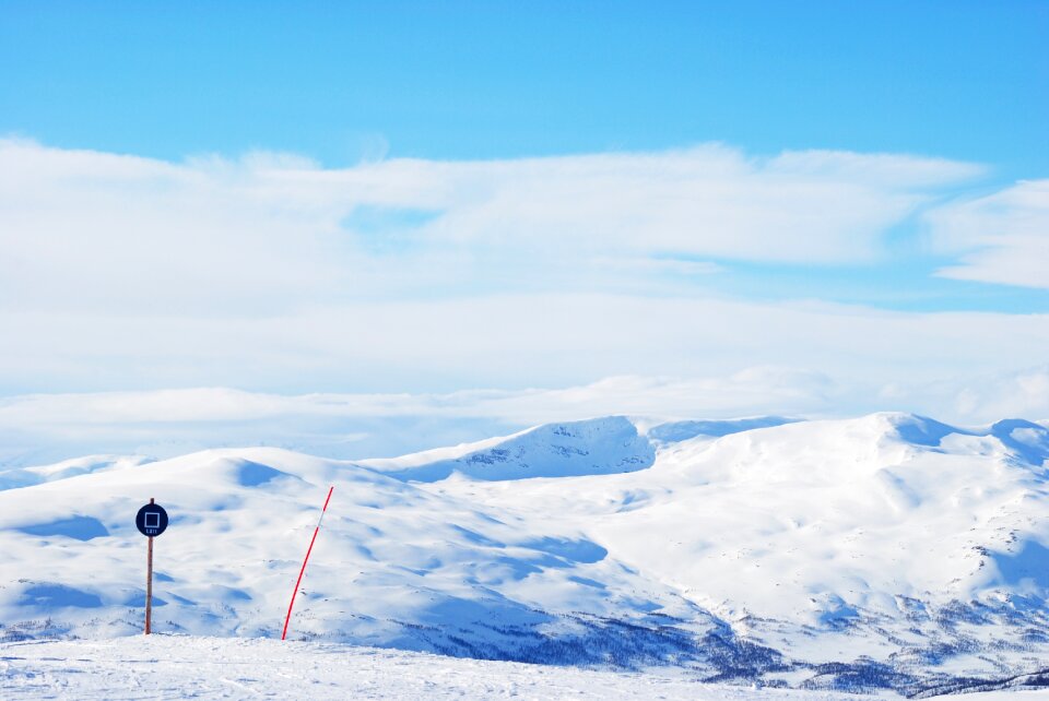 Mountain snow landscape winter magic