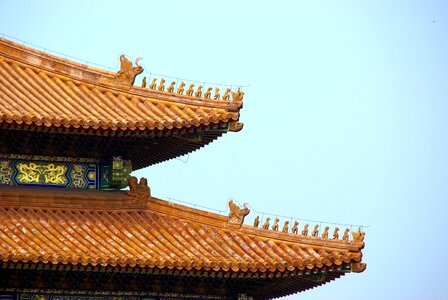 Forbidden city roofing emperor photo