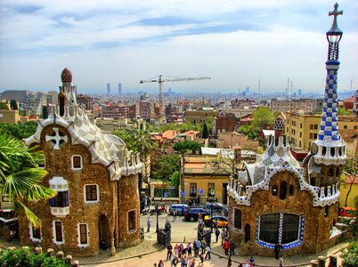Park guell gaudi colors