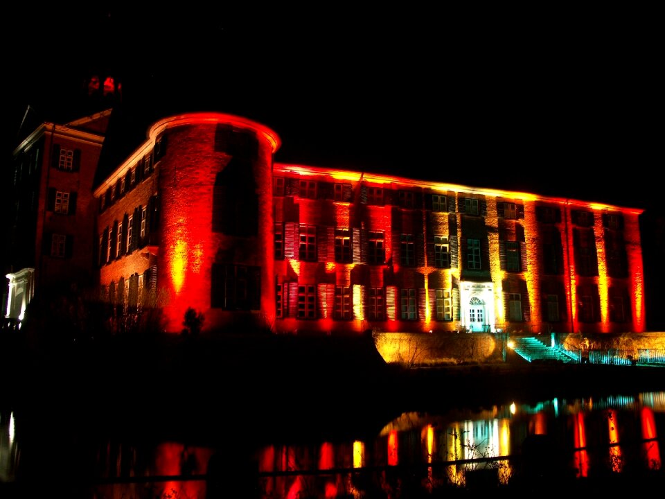 Building eutin night photograph