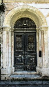 Old house entrance neoclassic