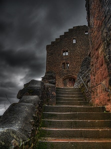Imposing tourist attraction knight's castle photo
