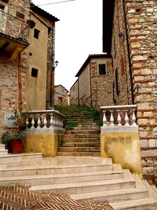 Toscana village stairs