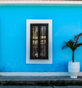 Old house window wall