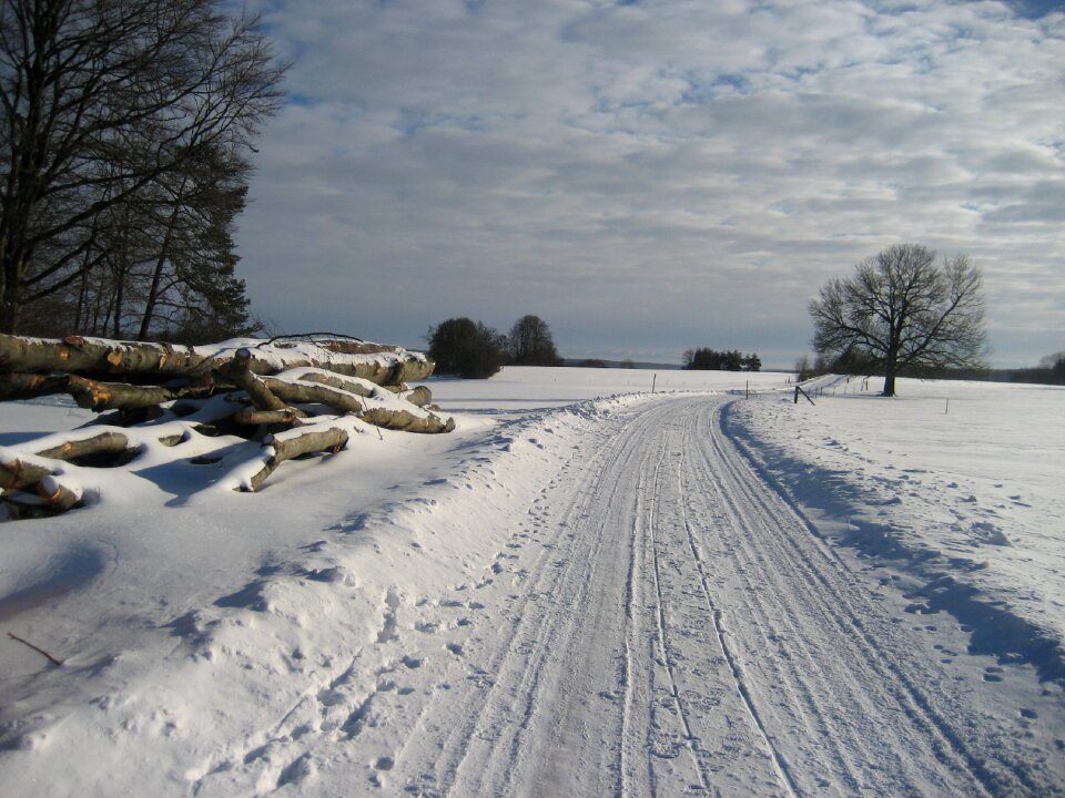 Swabian alb winter snow landscape