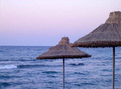 Parasol straw screen crete